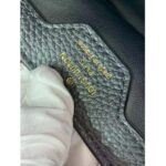 Louis Vuitton LV Women Capucines MM Handbag Black Taurillon Leather Canvas - Image 10