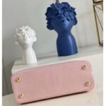 Louis Vuitton LV Women Capucines MM Handbag Pink Taurillon Leather Canvas – Image 6
