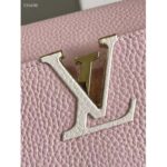 Louis Vuitton LV Women Capucines MM Handbag Pink Taurillon Leather Canvas – Image 7