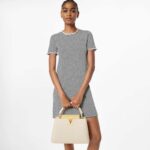 Louis Vuitton LV Women Capucines MM Handbag Yellow Beige Taurillon Leather Canvas - Imagen 11