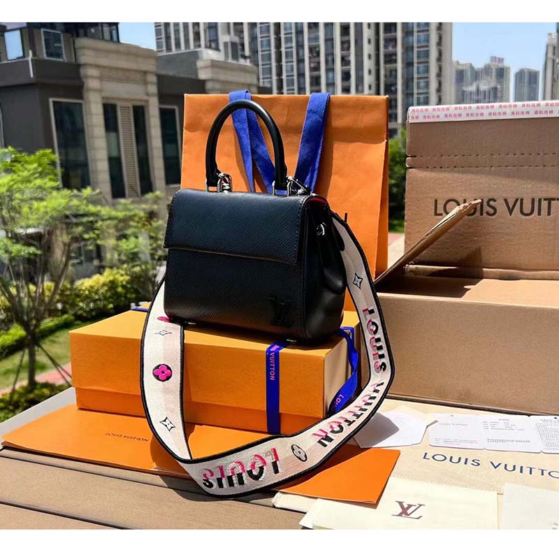 Louis Vuitton LV x YK Cluny Mini White/Red in Grained Epi Cowhide