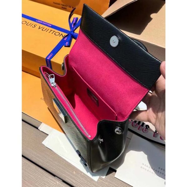 Louis Vuitton LV Women Cluny Mini Handbag Black Epi Grained Cowhide Leather (3)