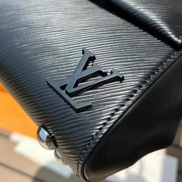 Louis Vuitton LV Women Cluny Mini Handbag Black Epi Grained Cowhide Leather (6)