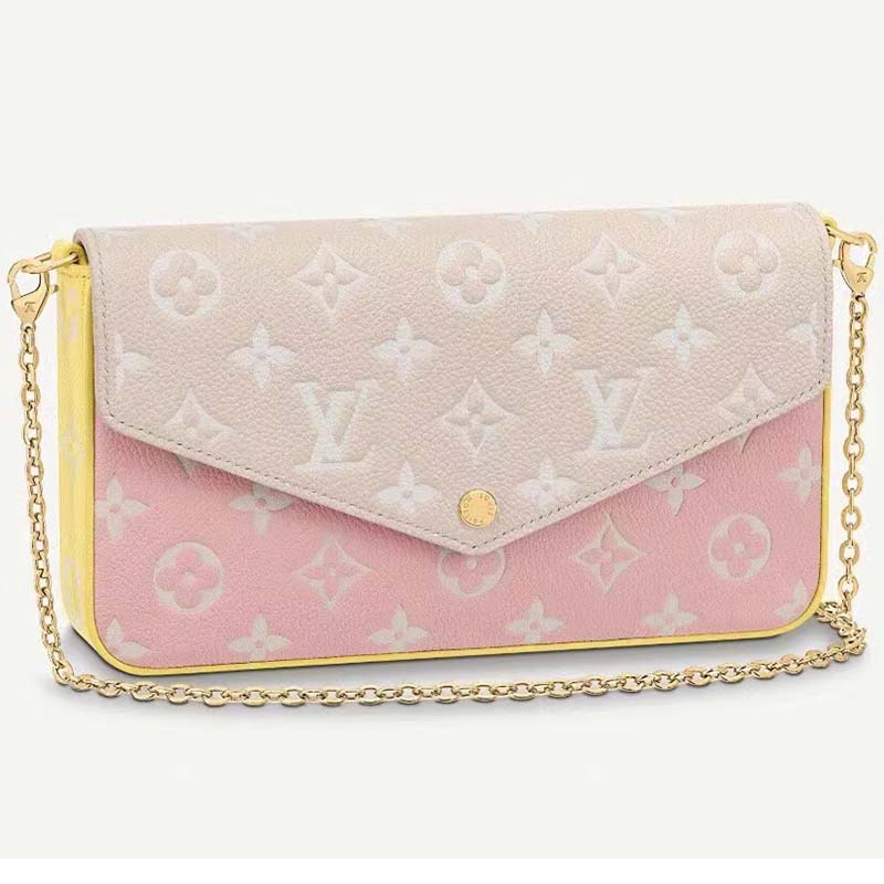 LV LV Unisex Félicie Pochette Monogram Empreinte Embossed Supple