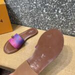 Louis Vuitton LV Women Lock It Flat Mule Fuchsia Pink Patent Monogram Canvas – Image 11