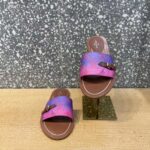 Louis Vuitton LV Women Lock It Flat Mule Fuchsia Pink Patent Monogram Canvas – Image 5