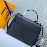 Louis Vuitton LV Women Lockme Ever MM Handbag Black Soft Grained Calfskin - Image 4