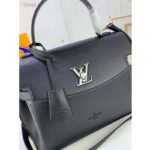 Louis Vuitton LV Women Lockme Ever MM Handbag Black Soft Grained Calfskin - Image 5