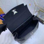 Louis Vuitton LV Women Lockme Ever MM Handbag Black Soft Grained Calfskin - Image 8
