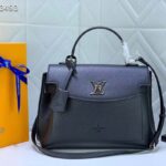 Louis Vuitton LV Women Lockme Ever MM Handbag Black Soft Grained Calfskin - Image 2