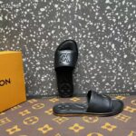 Louis Vuitton LV Women Magnetic Flat Mule Black Lambskin Leather Outsole - Image 8