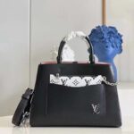 Louis Vuitton LV Women Marelle Tote MM Gold Black Epi Grained Cowhide - Image 2