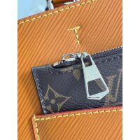 Louis Vuitton LV Women Marelle Tote MM Gold Miel Brown Epi Grained Cowhide (12)