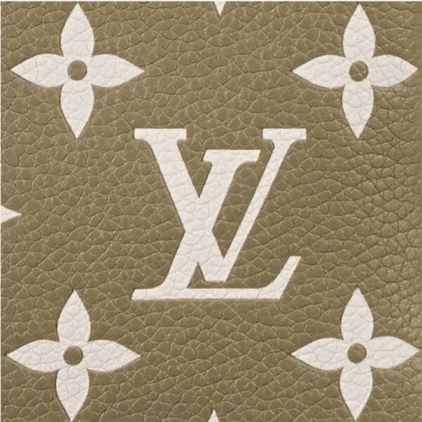 Louis Vuitton LV Women Mini Pochette Accessoires Green Monogram Empreinte Embossed Supple Grained Cowhide (8)