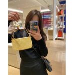 Louis Vuitton LV Women Mini Pochette Accessoires Yellow Monogram Empreinte Embossed Supple Grained Cowhide - immagine 12