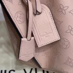 Louis Vuitton LV Women Muria Bucket Bag Galet Gray Mahina Perforated Calf Leather - Image 10