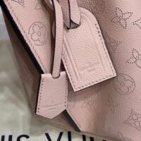 Louis Vuitton LV Women Muria Bucket Bag Galet Gray Mahina Perforated Calf Leather (1)