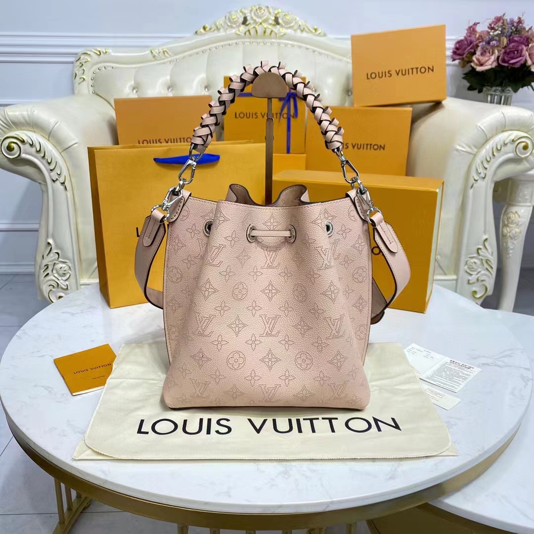 Louis Vuitton Gallet Monogram Mahina Leather Muria Bucket Bag Louis Vuitton