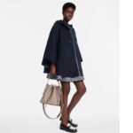 Louis Vuitton LV Women Muria Bucket Bag Galet Gray Mahina Perforated Calf Leather - Image 19