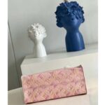 Louis Vuitton LV Women OnTheGo PM Tote Bag Pink Sprayed Embossed Grained Cowhide - Image 6