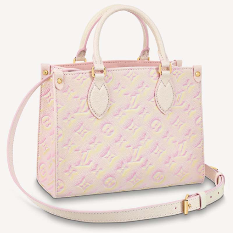 Louis Vuitton OnTheGo PM Tote Bag Sprayed and Embossed Grained Cowhide –  EliteLaza