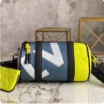 Louis Vuitton LV Unisex Polochon Yellow Monogram Embossed Taurillon Cowhide Leather - Image 2