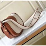 Louis Vuitton LV Women Pont 9 Soft MM Handbag Caramel Brown Canvas Cowhide - immagine 5