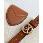 Louis Vuitton LV Women Pont 9 Soft MM Handbag Caramel Brown Canvas Cowhide - immagine 10