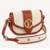 Louis Vuitton LV Women Pont 9 Soft MM Handbag Caramel Brown Canvas Cowhide