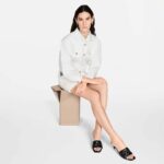 Louis Vuitton LV Women Revival Mule Black Monogram Embossed Lambskin 5.5 cm Heel - Image 11