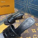 Louis Vuitton LV Women Revival Mule Black Monogram Embossed Lambskin 5.5 cm Heel - Image 10