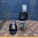 Louis Vuitton LV Women Revival Mule Black Monogram Embossed Lambskin 5.5 cm Heel - Image 7