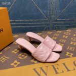 Louis Vuitton LV Women Revival Mule Pink Monogram Embossed Lambskin 5.5 cm Heel - Image 2