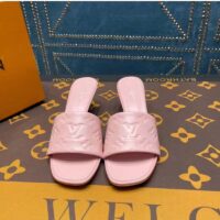 Louis Vuitton LV Women Revival Mule Pink Monogram Embossed Lambskin 5.5 cm Heel (4)