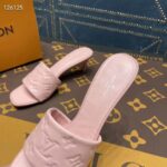 Louis Vuitton LV Women Revival Mule Pink Monogram Embossed Lambskin 5.5 cm Heel - Image 9