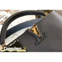 Louis Vuitton Unisex Capucines BB Handbag Noir Taurillon Calfskin Karung Leather (10)