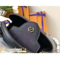 Louis Vuitton Unisex Capucines BB Handbag Noir Taurillon Calfskin Karung Leather (10)