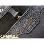 Louis Vuitton Women Capucines BB Handbag Noir Taurillon Calfskin Karung Leather - immagine 11