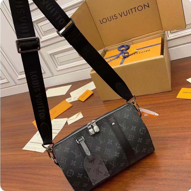 Louis Vuitton Keepall XS Handbag Monogram Eclipse Reverse Canvas with –  EliteLaza