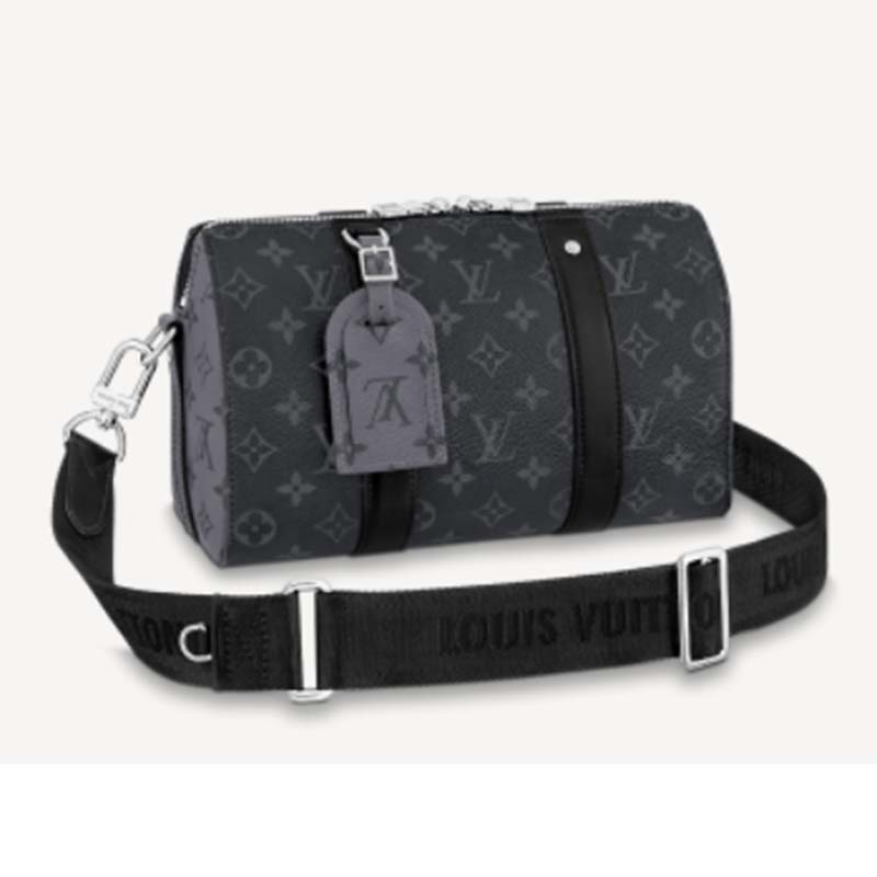Louis Vuitton Unisex City Keepall Monogram Eclipse Monogram ... Louis Vuitton Unisex City Keepall Monogram Eclipse Monogram Eclipse Reverse Coated Canvas 6