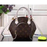 Louis Vuitton Unisex Ellipse BB handbag Brown Monogram Coated Canvas Cowhide Leather (10)