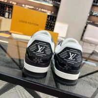 Louis Vuitton Unisex LV Trainer Sneaker With Monogram-Embossed Grained Calf Leather (1)