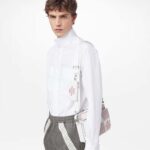 Louis Vuitton Unisex Trio Messenger White Damier Spray Cowhide Leather - Bild 12