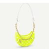 Louis Vuitton Women Loop Half-Moon Baguette Bag Yellow Monogram Jacquard Velvet