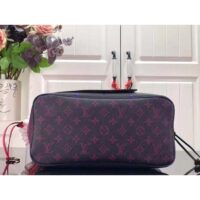 Louis Vuitton Women Neverfull MM Tote Midnight Fuchsia Monogram Coated Canvas (2)