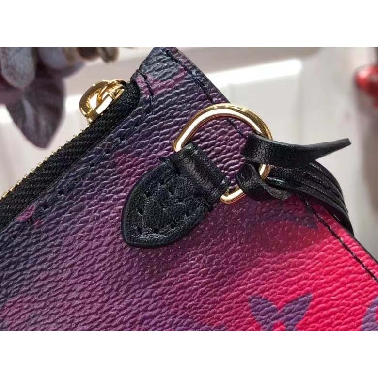 Louis Vuitton Neverfull MM Midnight Fuchsia in Coated Canvas with