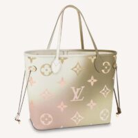 Louis Vuitton Women Neverfull MM Tote Sunset Kaki Monogram Coated Canvas (1)