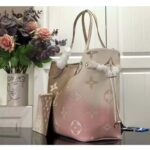 Louis Vuitton Women Neverfull MM Tote Sunset Kaki Monogram Coated Canvas - immagine 4
