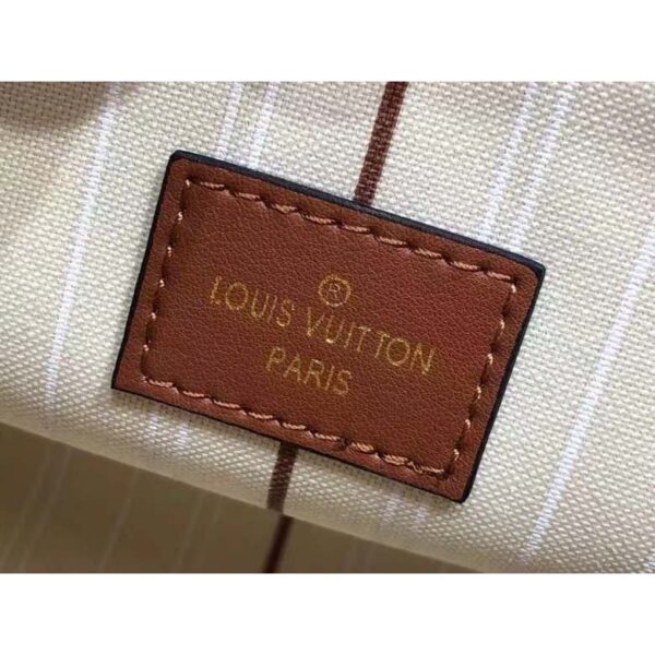Louis Vuitton Women On My Side PM Tote Bag Brown Canvas Smooth Cowhide (5)