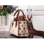 Louis Vuitton Women On My Side PM Tote Bag Brown Canvas Smooth Cowhide - Imagen 4